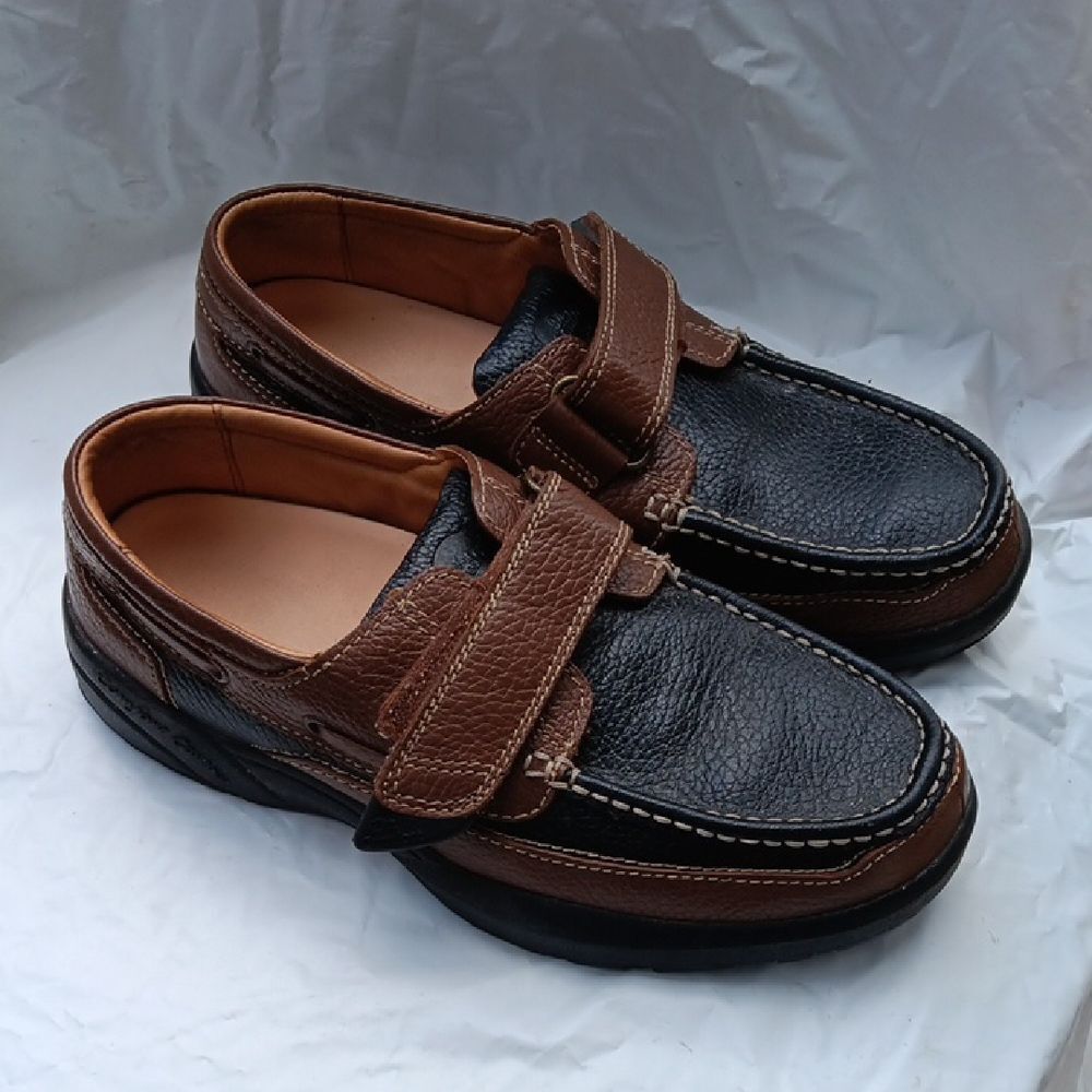Dr. Comfort Men's Black and Brown Therapeutic Diabetic Leather Shoes Size 9W